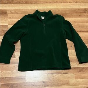 L.L. Bean Green Quarter-Zip Sweatshirt